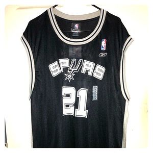 NWT 2XL Reebok #21 Tim Duncan Basketball Jersey